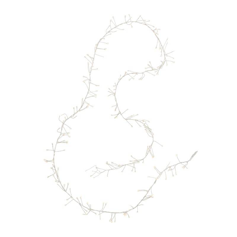 Guirlande lumineuse en plastique blanc 2m - J-Line - Image 2