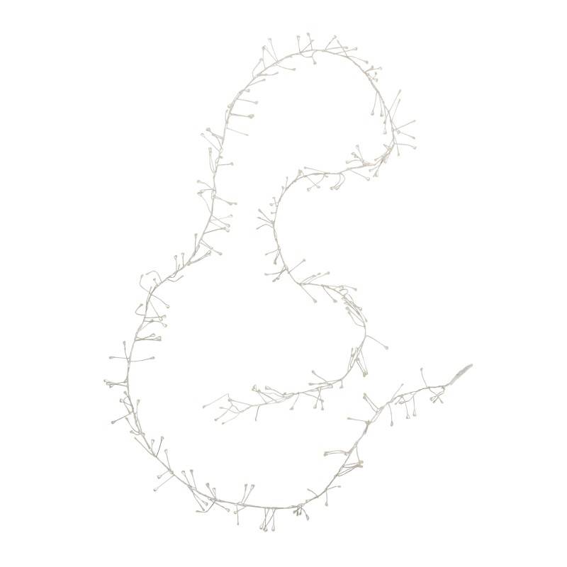 Guirlande lumineuse en plastique blanc 2m - J-Line - Image 1