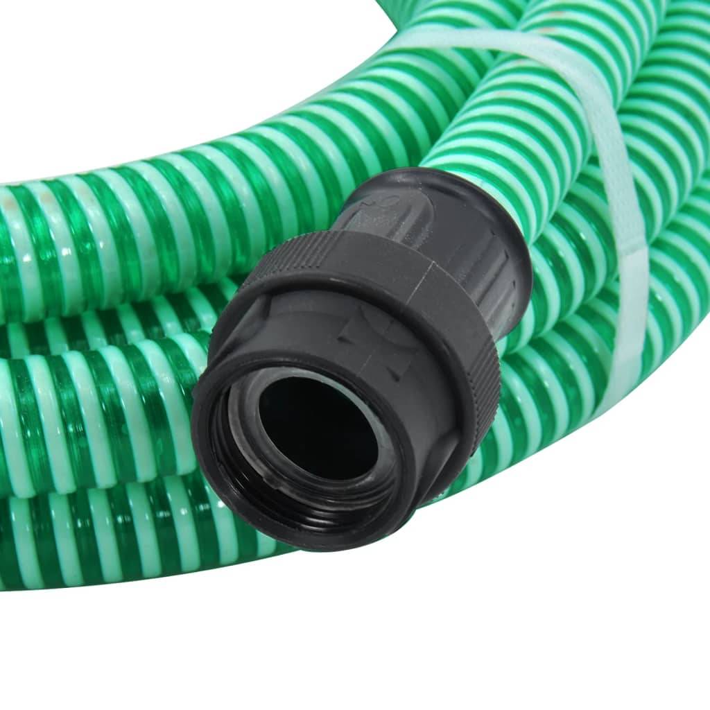 Vidaxl - Tuyau d'aspiration avec raccords en PVC vert 1" 7 m PVC vidaXL 151071 - Image 4