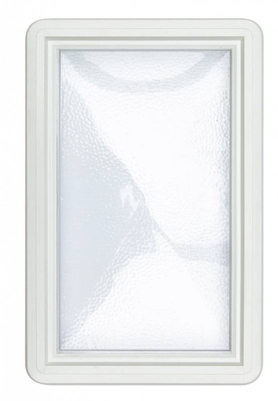 Centrale Brico - Hublot pour porte de garage coulissante, 37 x 23.5 cm, Ep.22 à 26 mm Centrale Brico