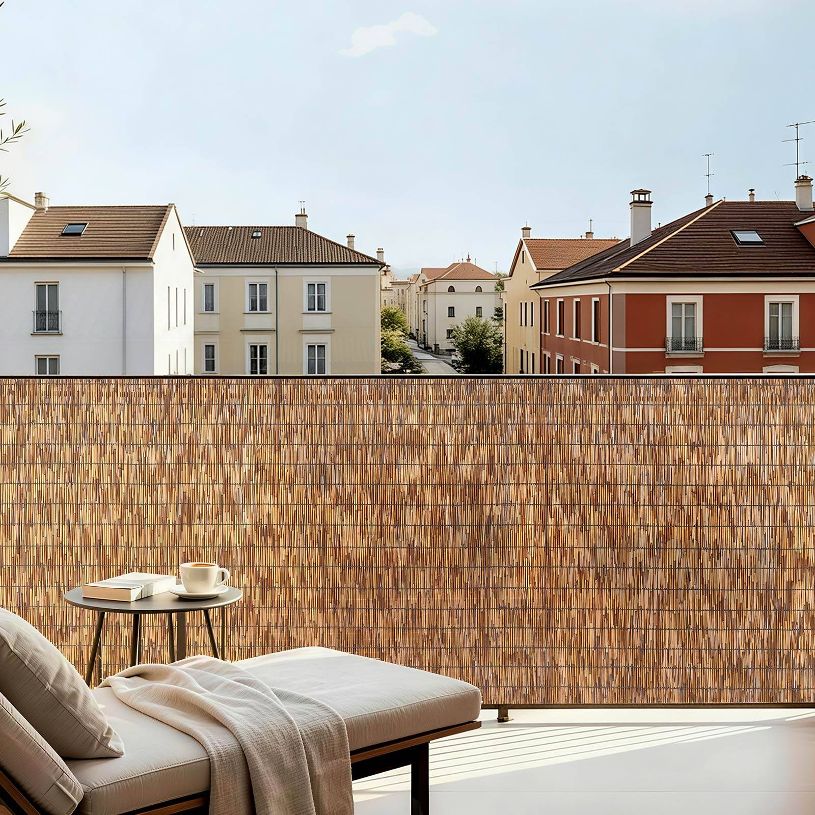 Vevor - VEVOR Canisse en Roseau Naturel Brise Vue en Rouleau 1,2x5 m pour Balcon Jardin - Image 8