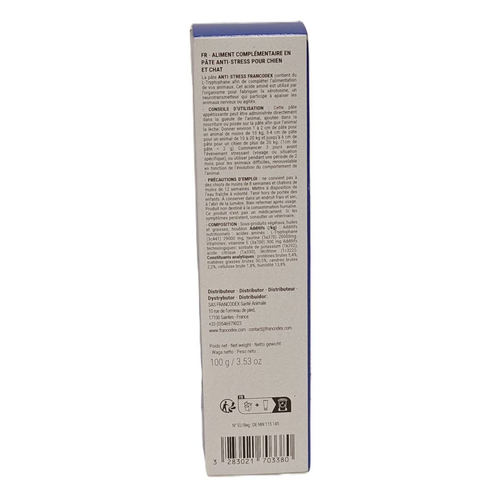 Francodex - Pâte Anti-Stress tube de 100 g Pour Chiens et Chats - Image 2