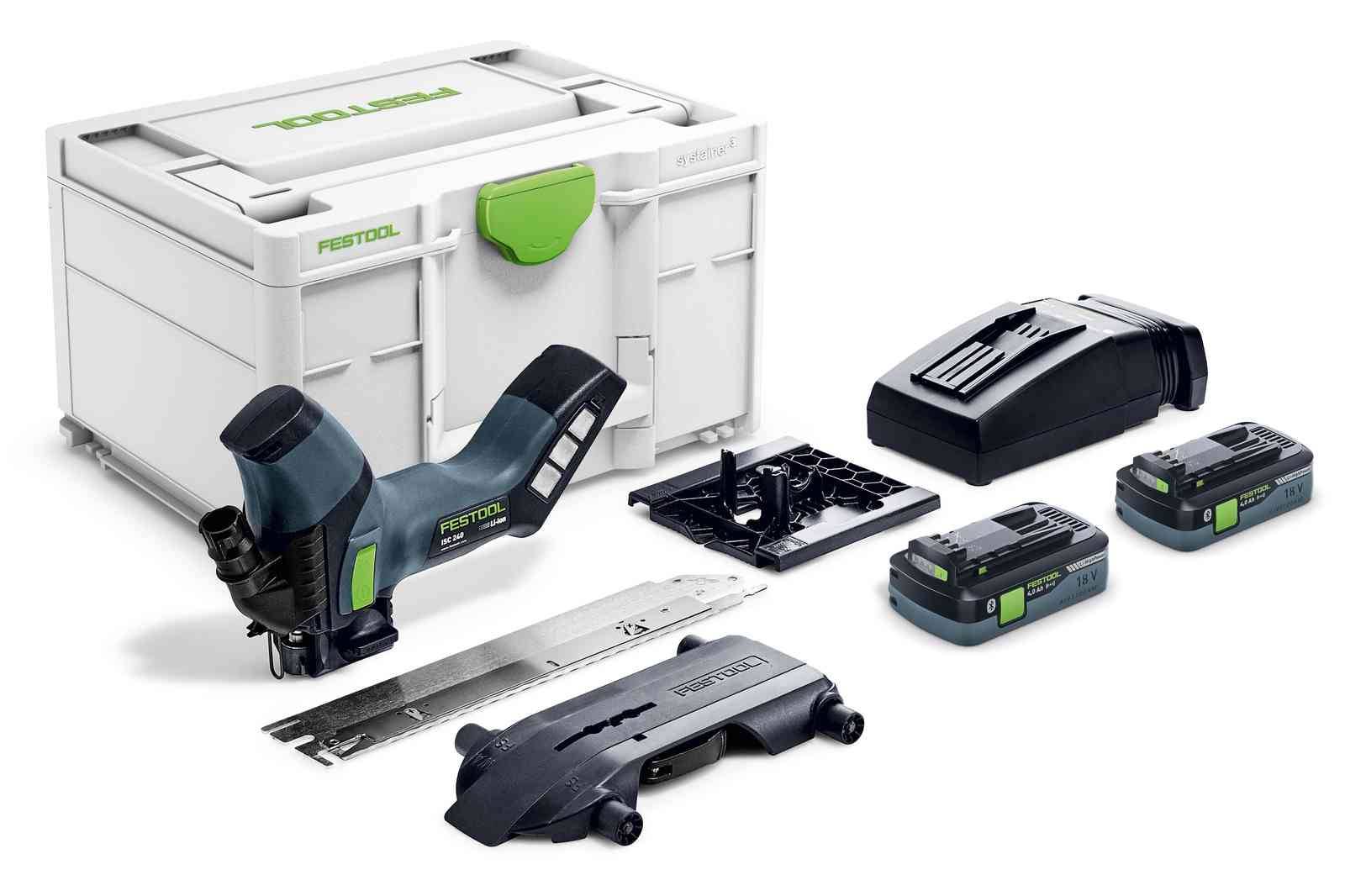 Scie sans fil pour matériaux isolants ISC 240 HPC 4,0 EBI-Plus - FESTOOL - avec 2 batteries 18V 4.0 Ah - chargeur - lame - systainer - 576569 - Image 1