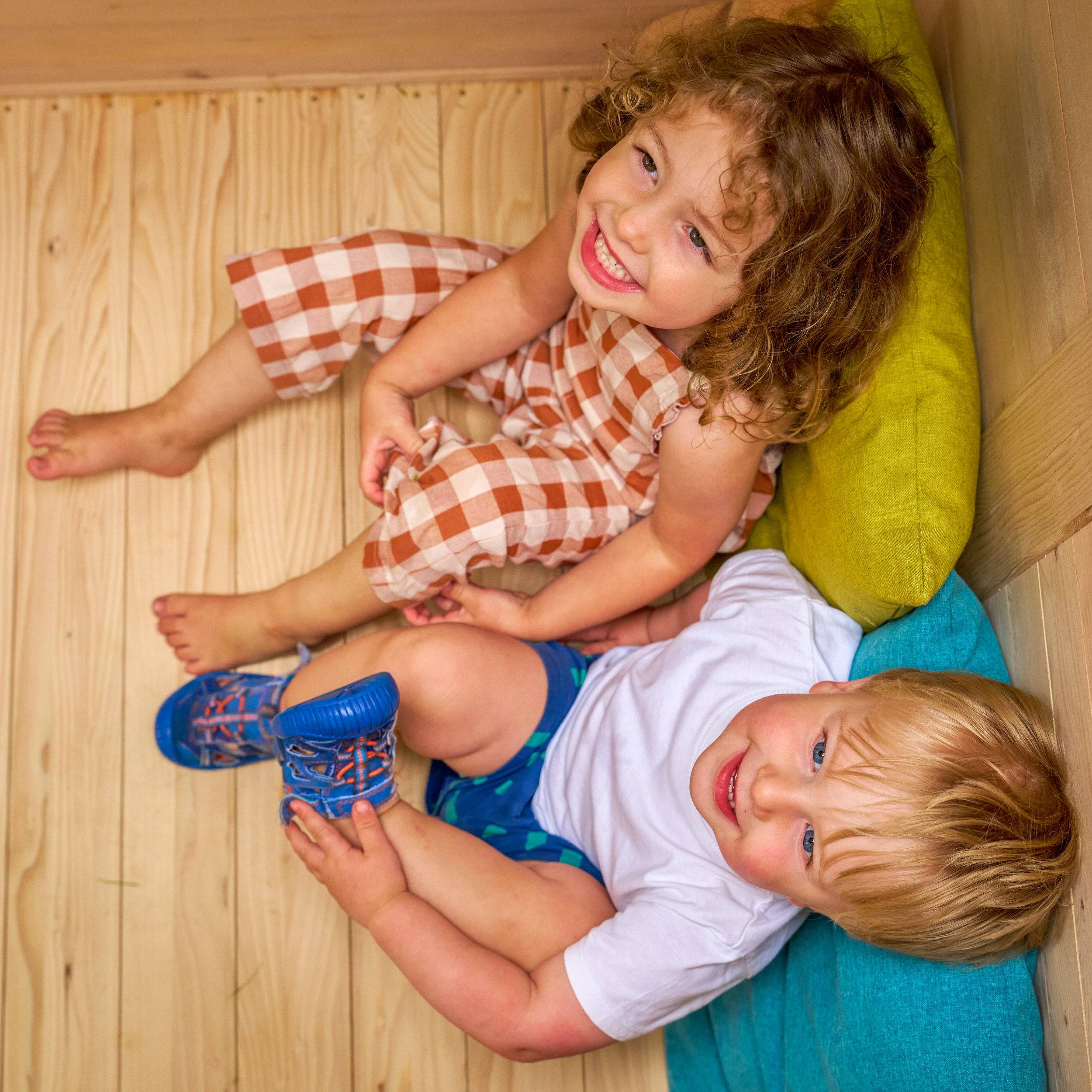 Maisonnette cabane enfant avec plancher - véranda - cuisine BOUTON D'OR COTTAGE en bois FSC® - Image 7