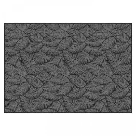Oviala - Tapis d'extérieur en polypropylène 120 x 170 cm noir Folia - Oviala - Image 1
