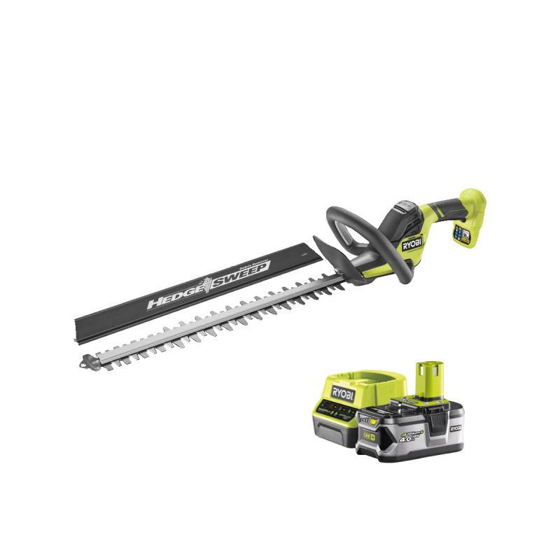 Ryobi - Pack RYOBI Taille-haies 18V One+ LINEA 50 cm RY18HT50A-0 - 1 Batterie 4.0Ah - 1 Chargeur rapide RC18120-140 - Image 1