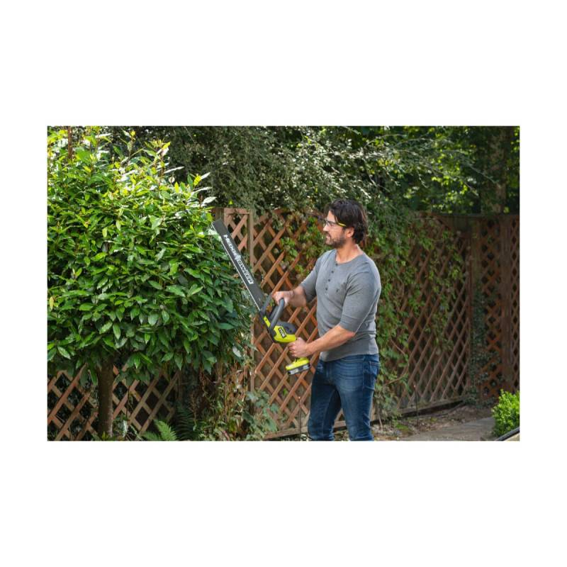 Ryobi - Pack RYOBI Taille-haies 18V One+ LINEA 50 cm RY18HT50A-0 - 1 Batterie 4.0Ah - 1 Chargeur rapide RC18120-140 - Image 4