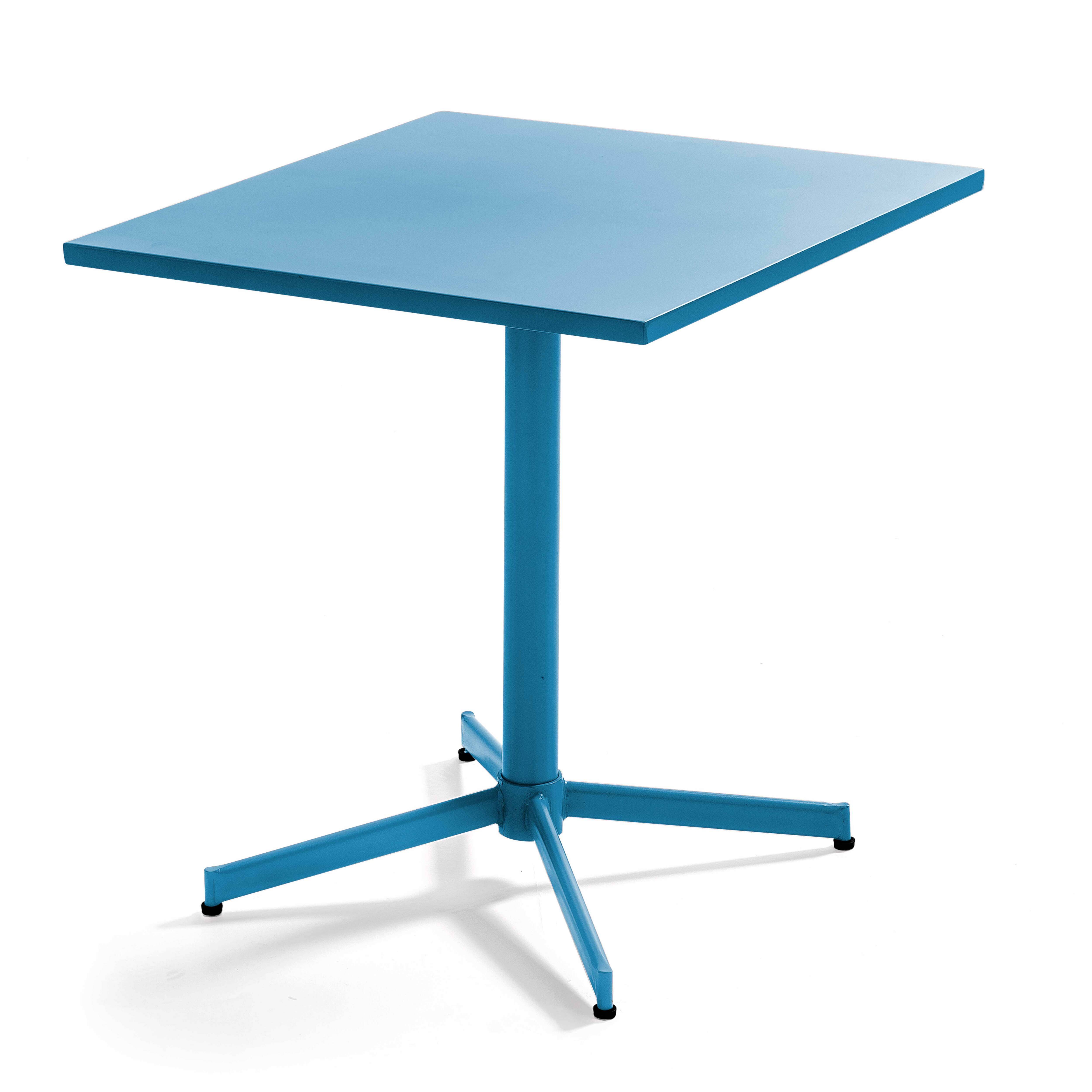 Oviala - Ensemble table inclinable de jardin et 2 chaises bleu pacific Palavas - Oviala - Image 2