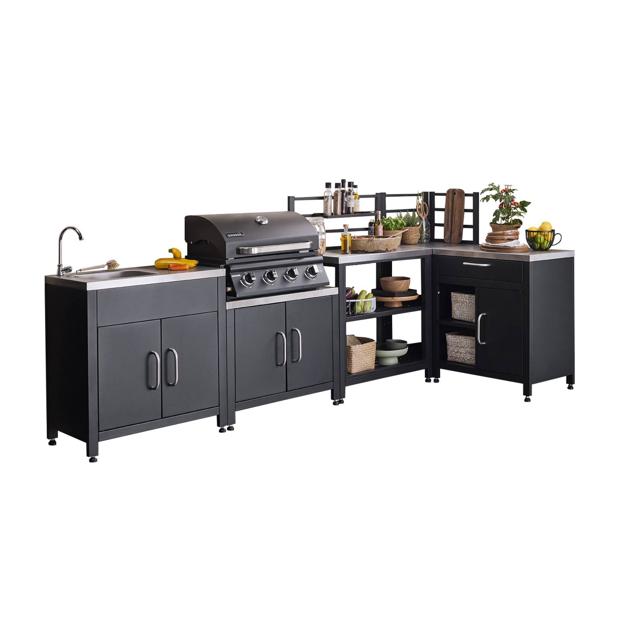Super Kit Camping Avec Cuisinière : Cuiseur En Laiton Pour L'extérieur, Parfait Pour La Poule Au Feu !