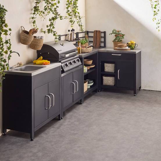 Cuisine extérieure modulable, cuisine d'été Cuisine extérieure modulable, cuisine d'été