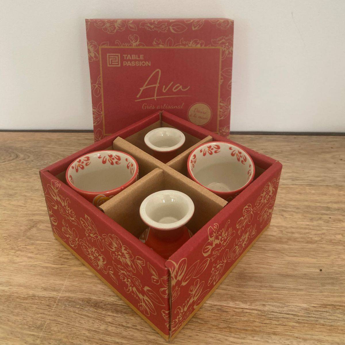 Table Passion - Coffret de 4 coquetiers Ava - Image 1