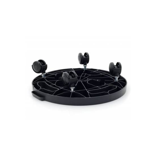 Support Plante Rond 30x7cm - Plateau à Roulettes Porte Pot de Fleurs Charge Lourde 170kg - Polypropylène antichoc Art Plast - Image 4