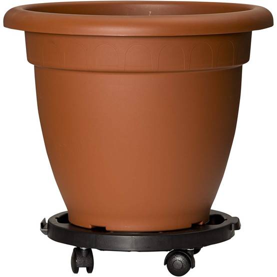 Support Plante Rond 30x7cm - Plateau à Roulettes Porte Pot de Fleurs Charge Lourde 170kg - Polypropylène antichoc Art Plast - Image 3