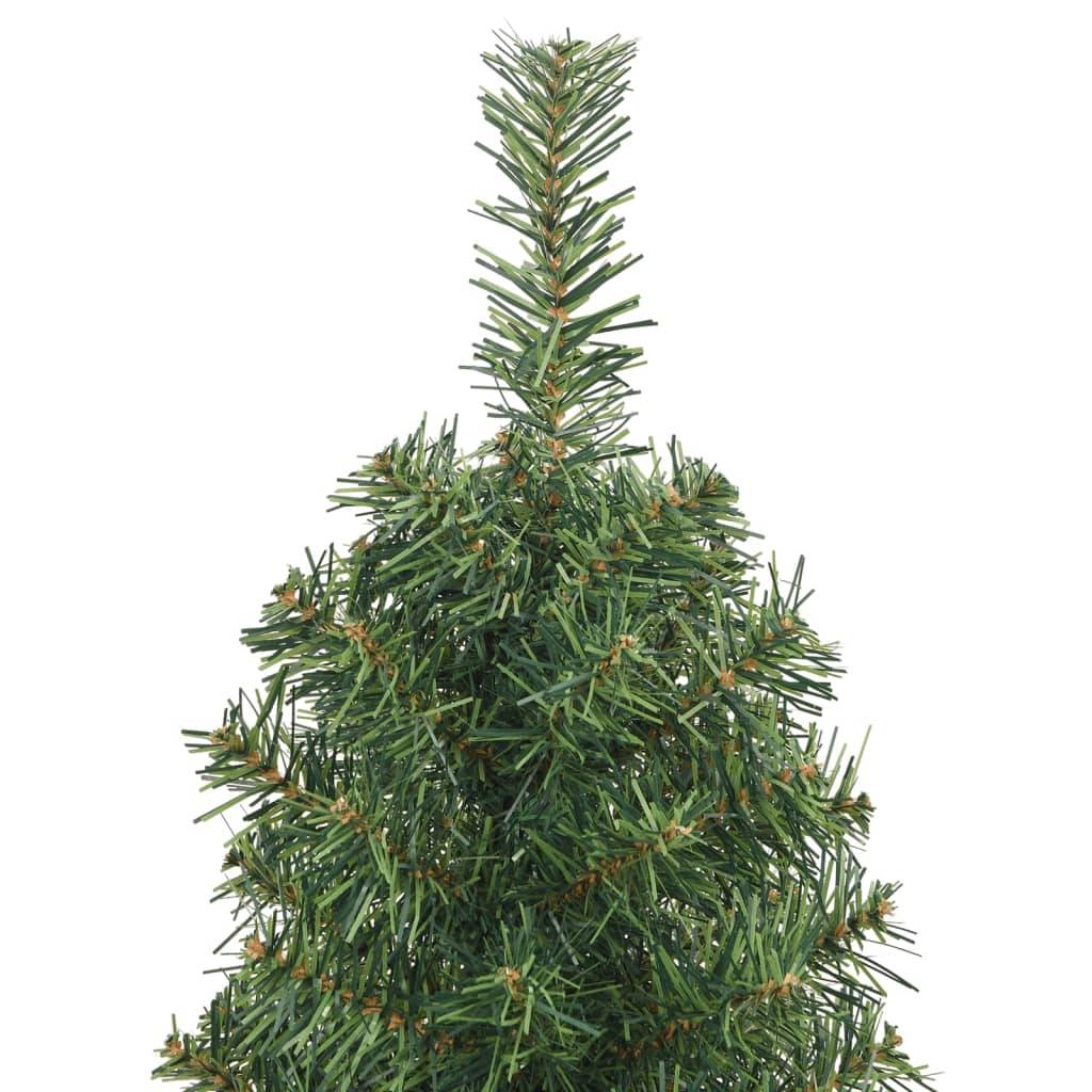 Sapin De Noël - Arbre de Noël artificiel mince avec support vert 120 cm PVC - Image 3
