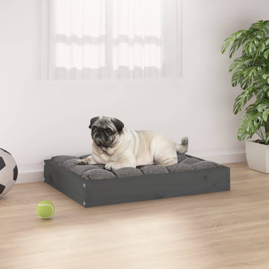Vidaxl - Lit pour chien Gris 61,5x49x9 cm Bois de pin solide vidaXL 820853 - Image 1