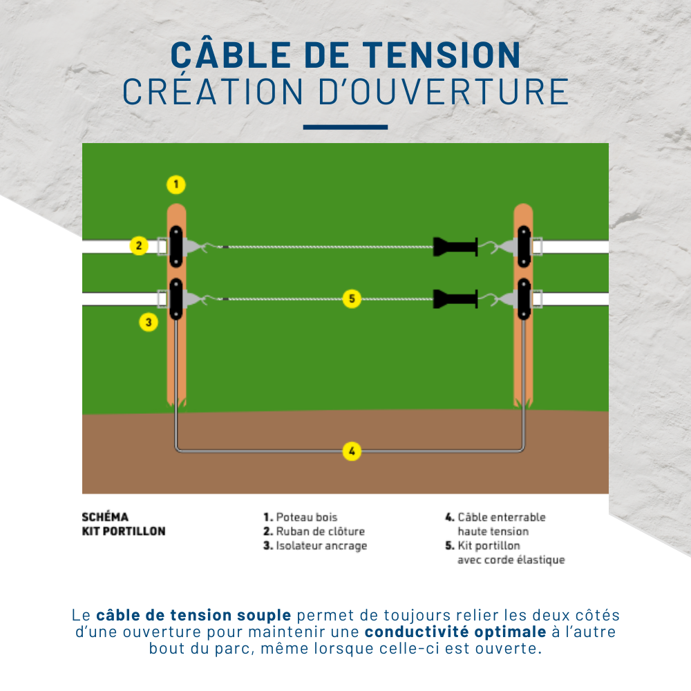 Kit clôture mobile volailles filet 50m poste mixte PREMIUM - Image 4