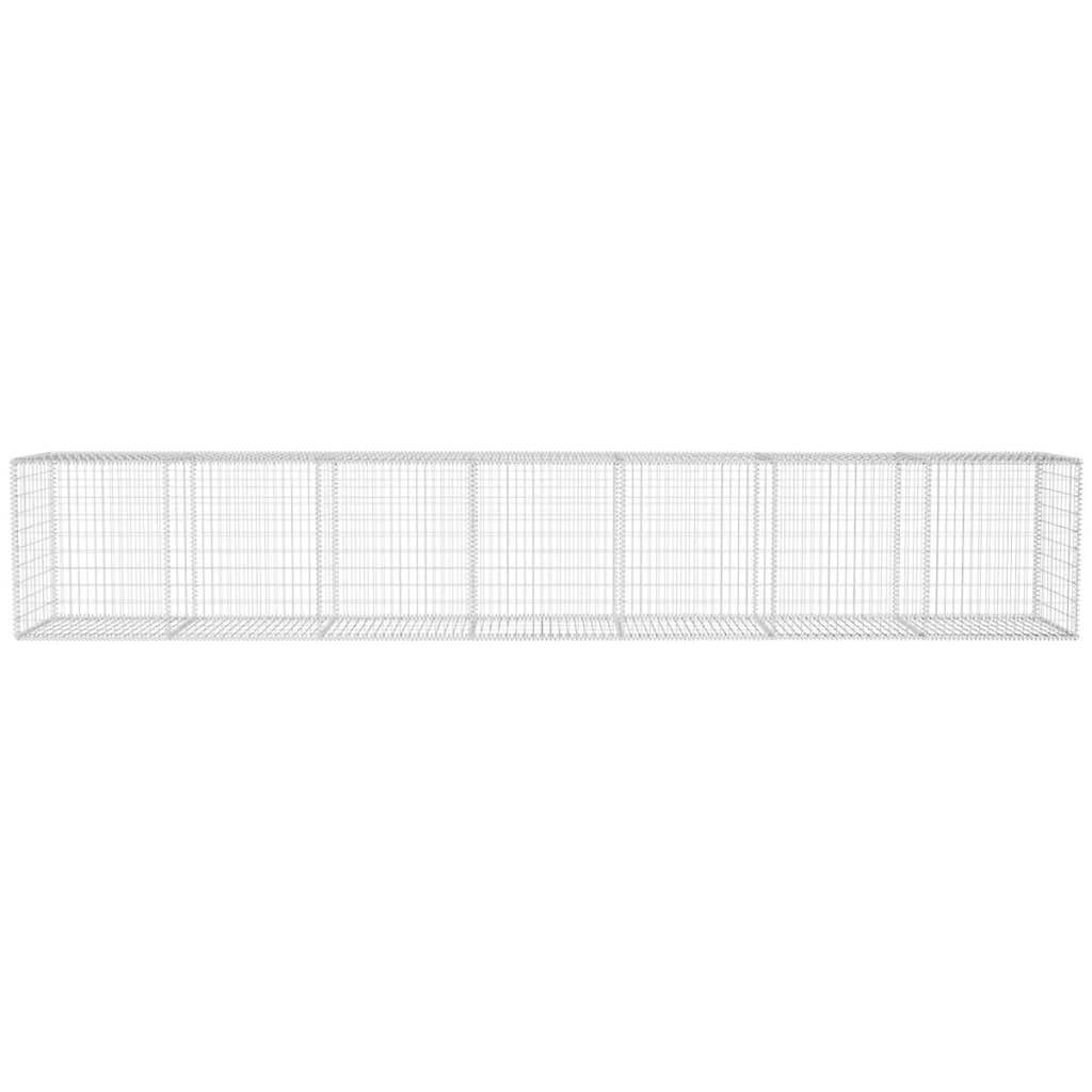 Mur en gabion | Panier de gabion avec couvercle Acier galvanisé 600x50x100 cm - Image 3