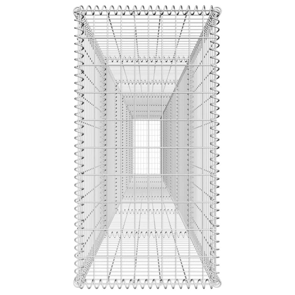 Mur en gabion | Panier de gabion avec couvercle Acier galvanisé 600x50x100 cm - Image 4