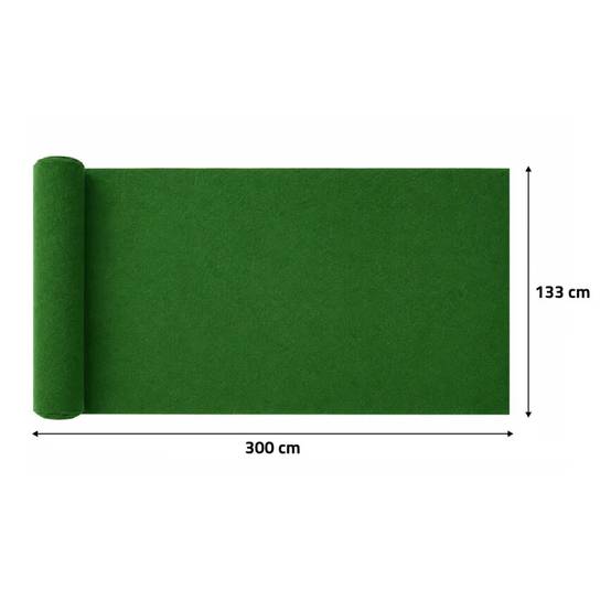 Rouleau de gazon synthétique vert - 133x300 cm - Fibre résistante - Image 10