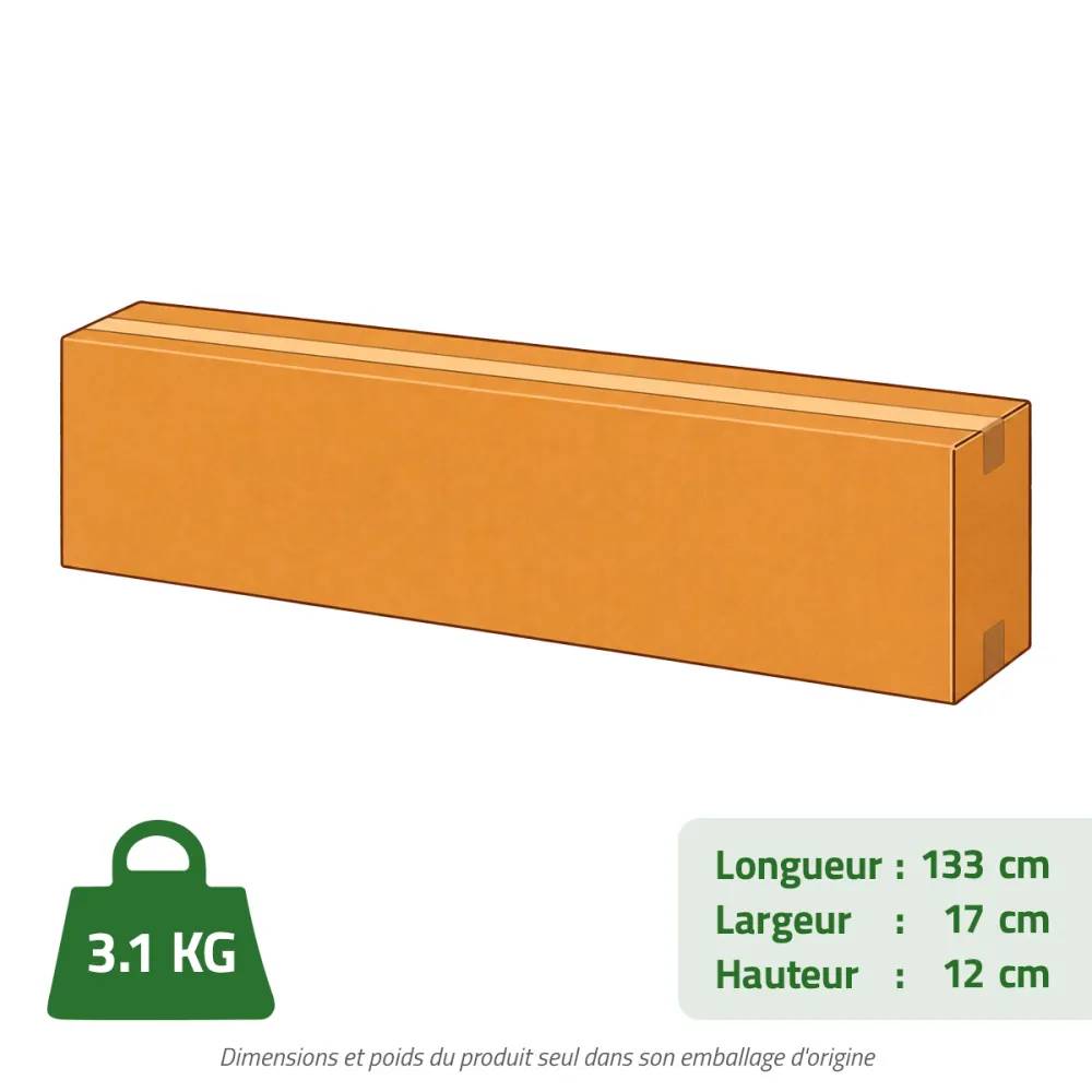 Rouleau de gazon synthétique vert - 133x300 cm - Fibre résistante - Image 8