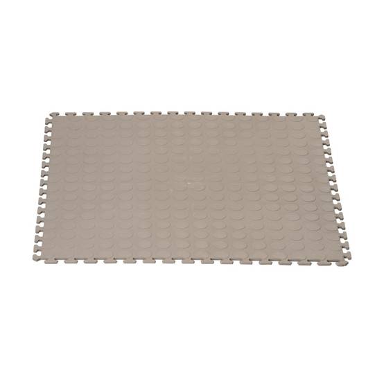 Dalle clipsable intérieur/extérieur Motif "point rond" - Gris clair 50 x 50 cm - Jardinex - Image 1