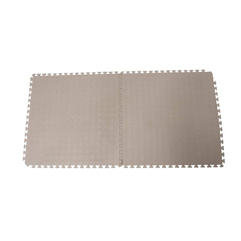 Dalle clipsable intérieur/extérieur Motif "point rond" - Gris clair 50 x 50 cm - Jardinex - Image 4