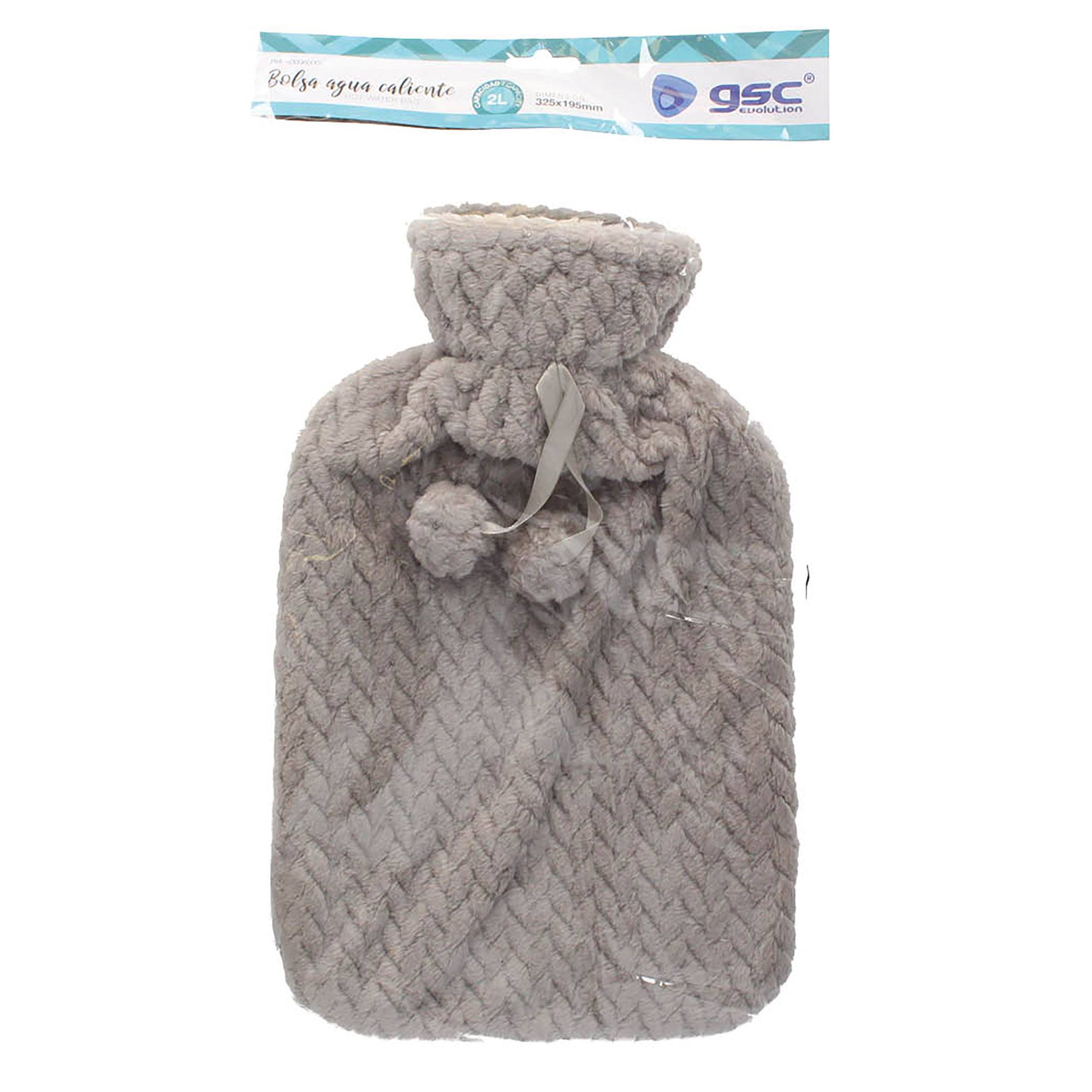 Bouillotte grise 2litres  325x195mm - Image 3