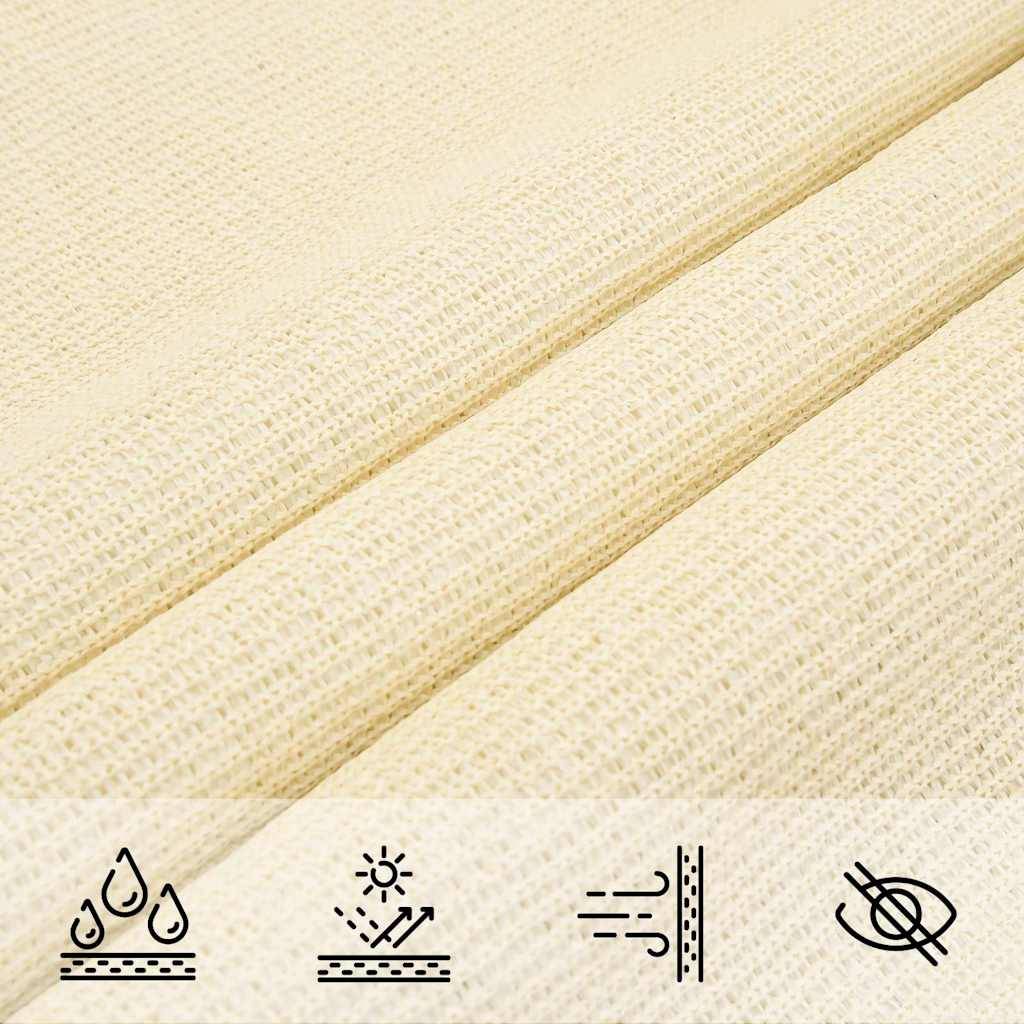Vidaxl - Voile d'ombrage 160 g/m² Crème 3x5 m PEHD vidaXL 311184 - Image 8