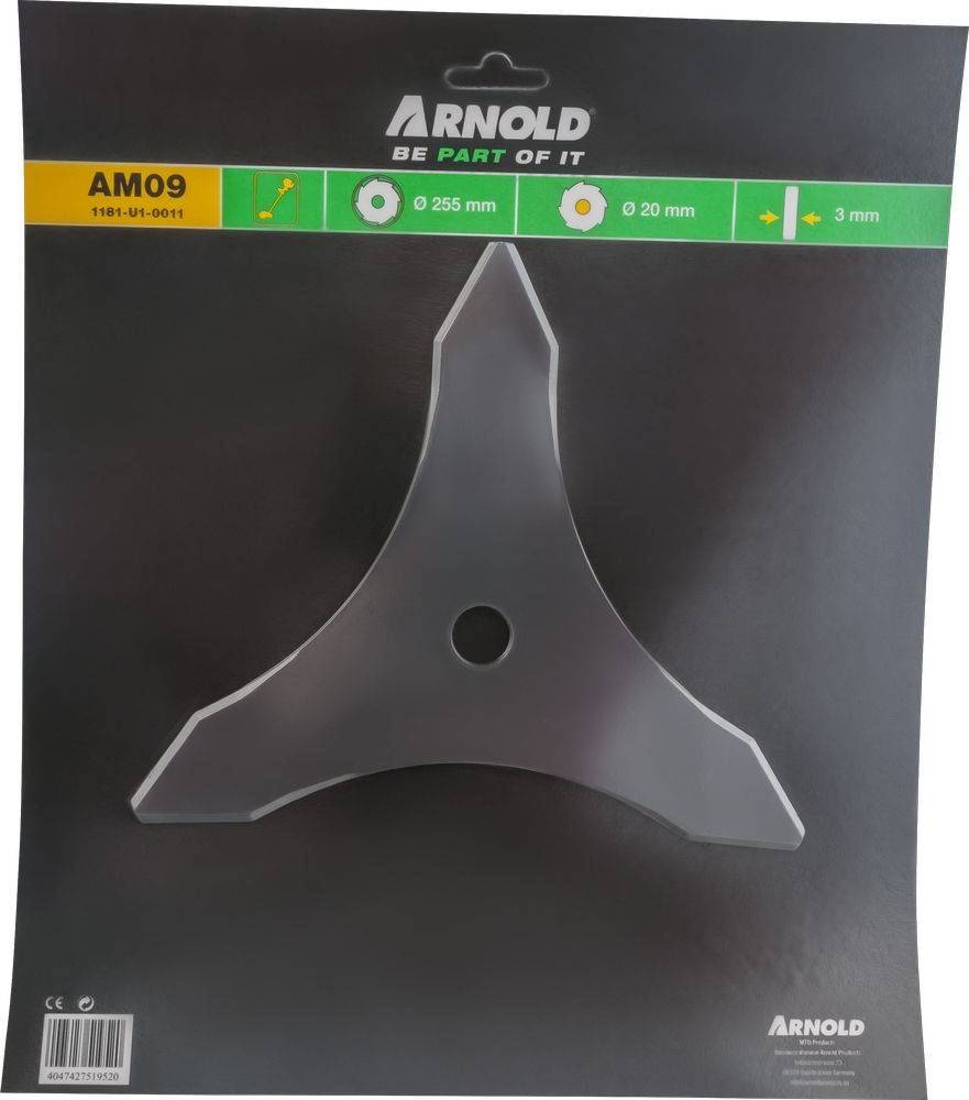 Arnold - Lame de débroussailleuse 25,5 cm - alésage 20 mm Arnold - Image 2