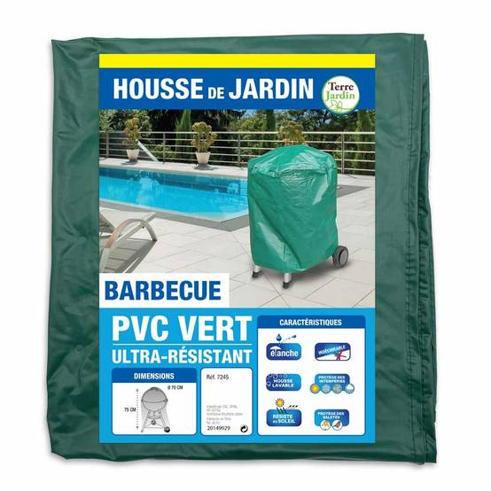 Housse de protection en PVC pour barbecue rond - Image 3