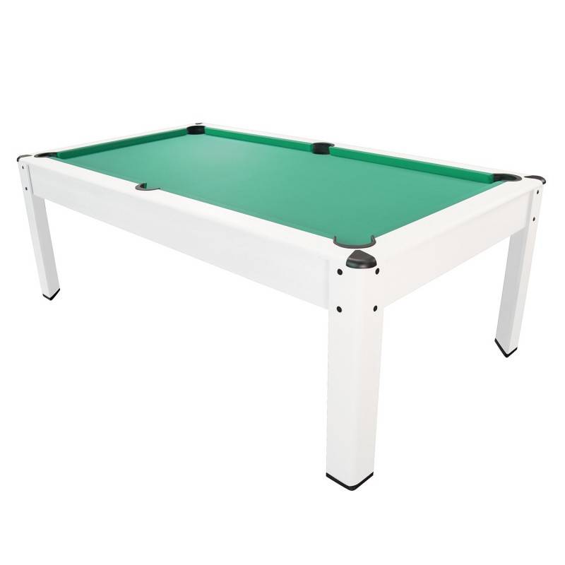 Harmony 6Ft American Billiard Table – 206.5 x 116.5 x 80 cm with Accessories and Dinner Tray – Ebony Colour (Black) and Red Carpet