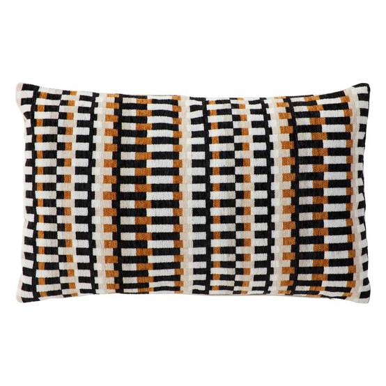 Coussin Déco Jacquard "Disso" 30x50cm Beige Lin - Image 1