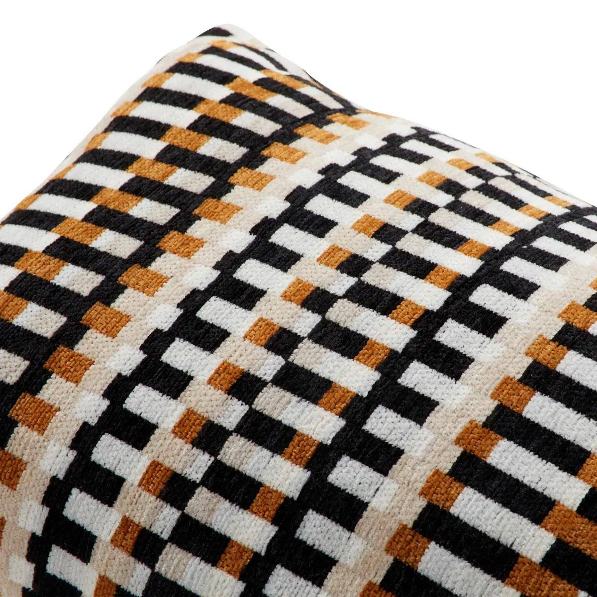 Coussin Déco Jacquard "Disso" 30x50cm Beige Lin - Image 4