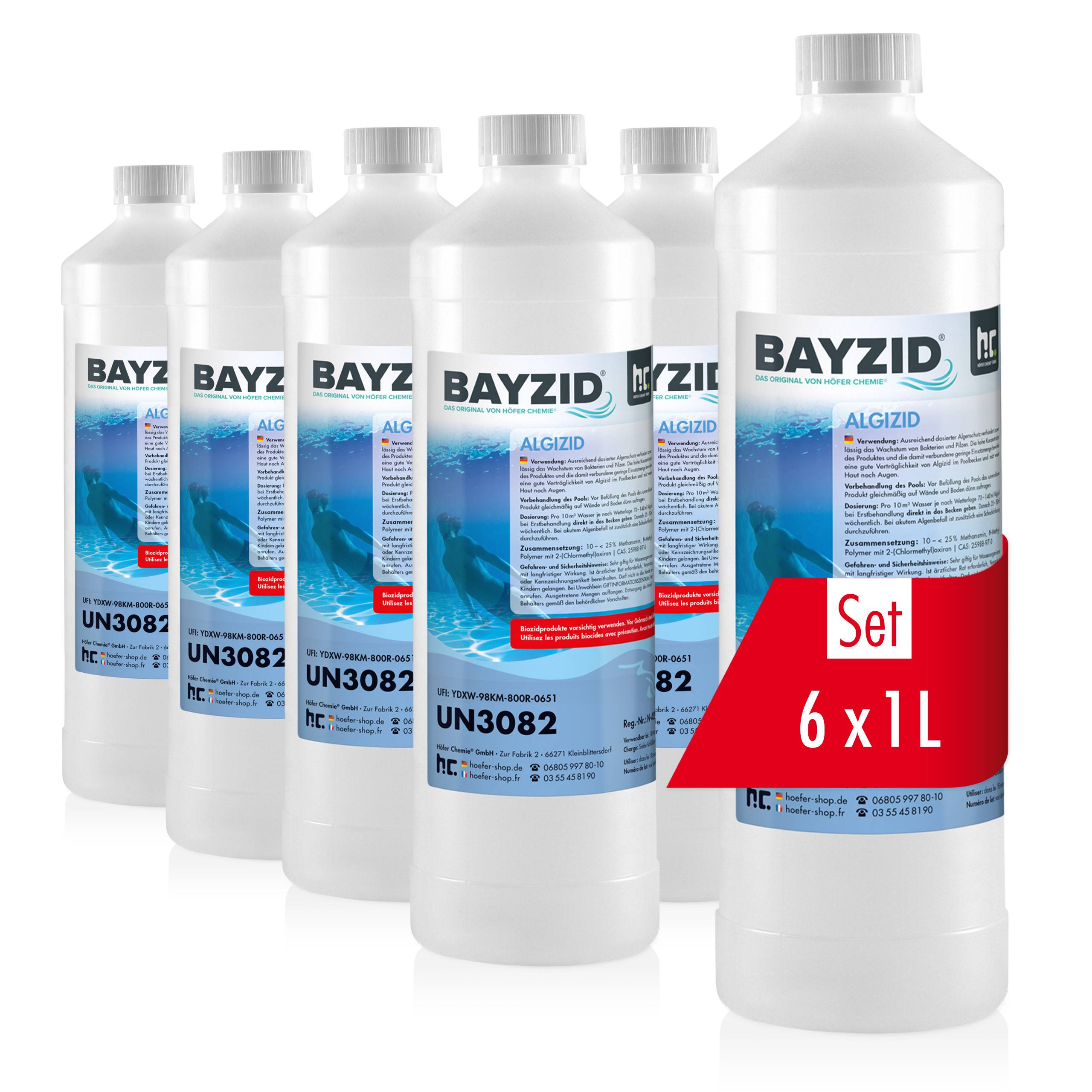 Anti-algues Bayzid® en bouteille de 1 L x 6 - Image 1