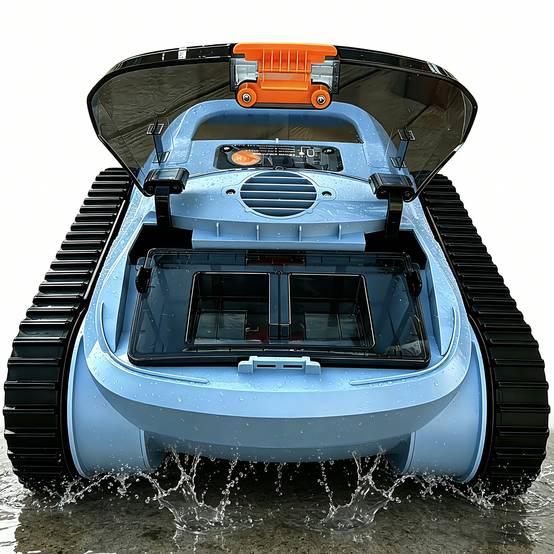 Robot nettoyeur automatique sans fil SEAUTO SAT20PRO, navigation intelligente, haute aspiration, longue autonomie pour piscine jusqu'à 200m² - Image 4
