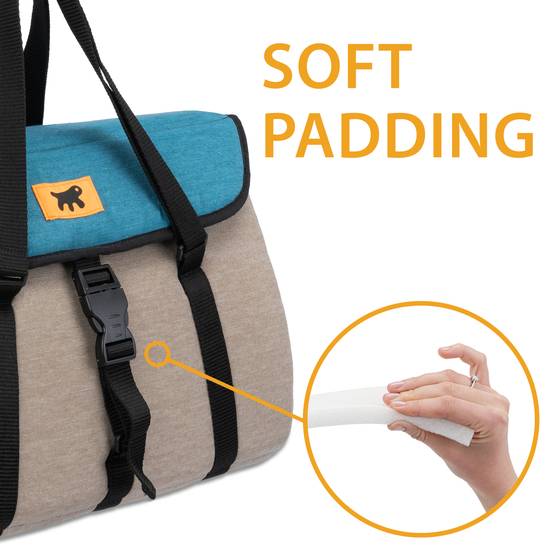 Ferplast - Ferplast Sac de Trasport pour Chat MILU', Caisse de Transport Chat, Sac de Transport Chien, Bandoulière réglable, Sangle de sécurité, jusqu'à 8 Kg, 42 - Image 7