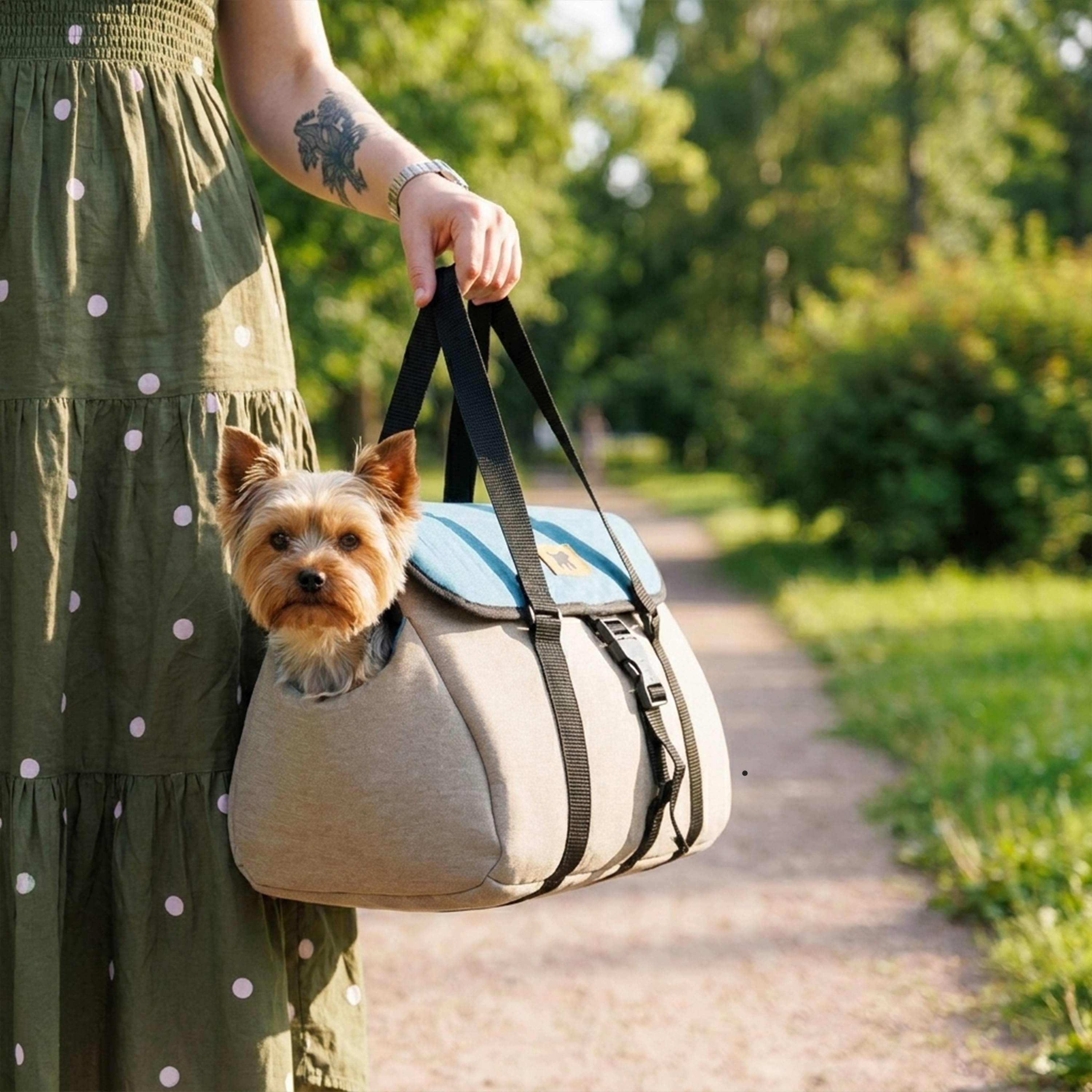 Ferplast - Ferplast Sac de Trasport pour Chat MILU', Caisse de Transport Chat, Sac de Transport Chien, Bandoulière réglable, Sangle de sécurité, jusqu'à 8 Kg, 42 - Image 3
