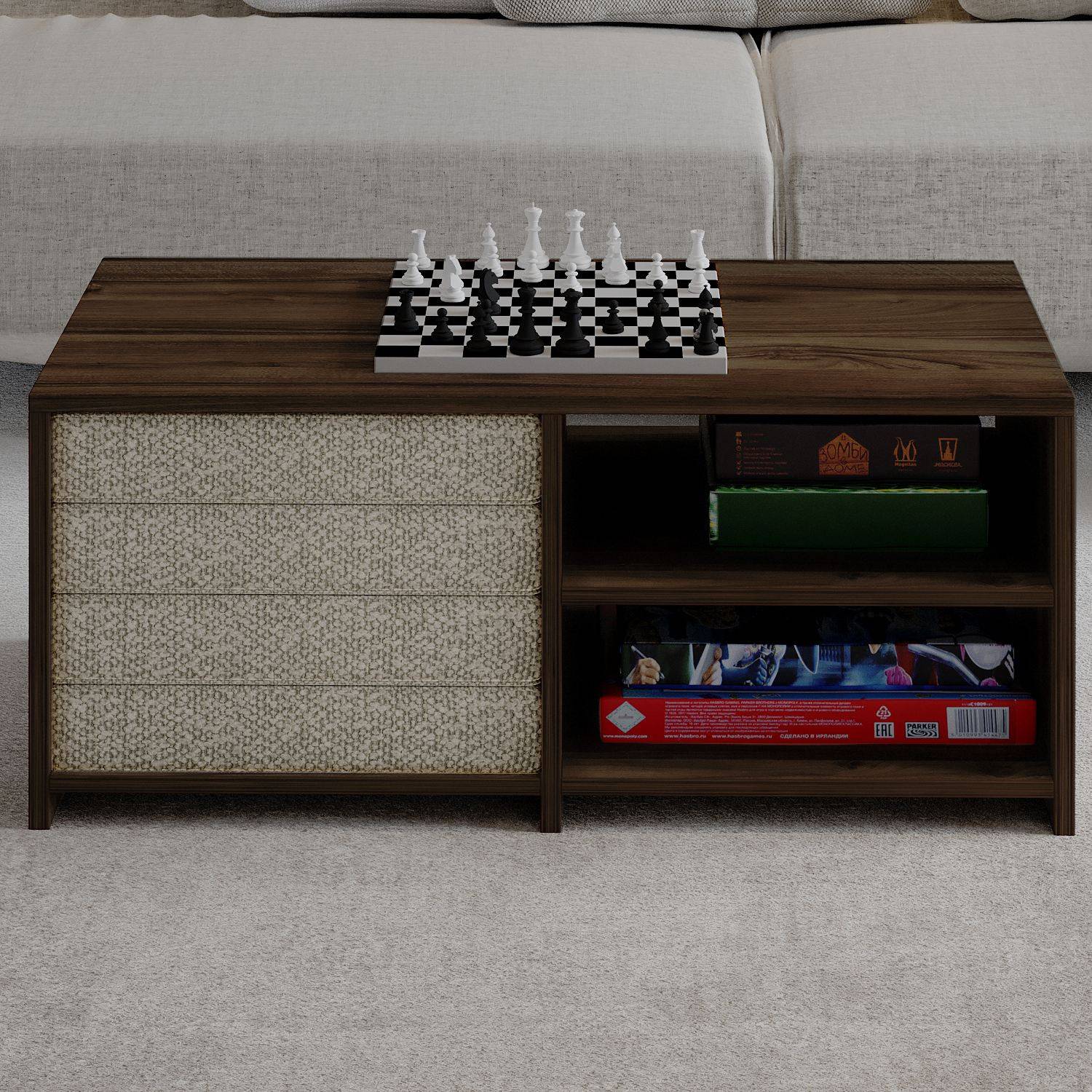 Habitat Et Jardin - Table Basse En Bois "gord" - 90 X 45 X 44 Cm - Marron -hanah Home - Image 4
