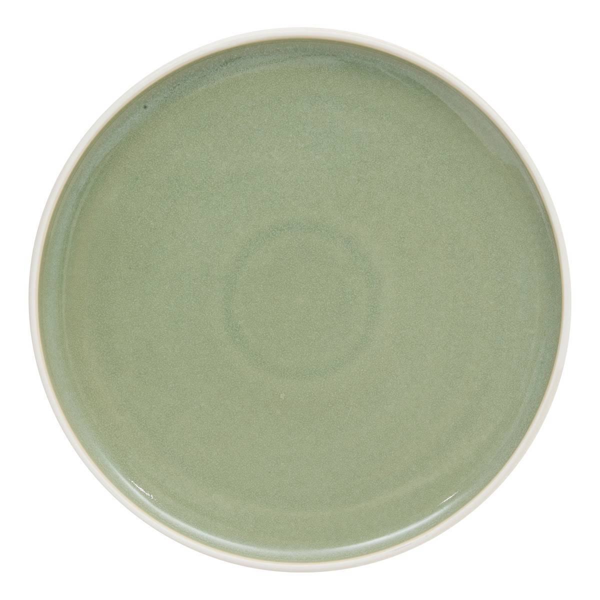 Atmosphera - Lot de 4 assiettes plates Chiara vert - Atmosphera Créateur d'intérieur - Image 1