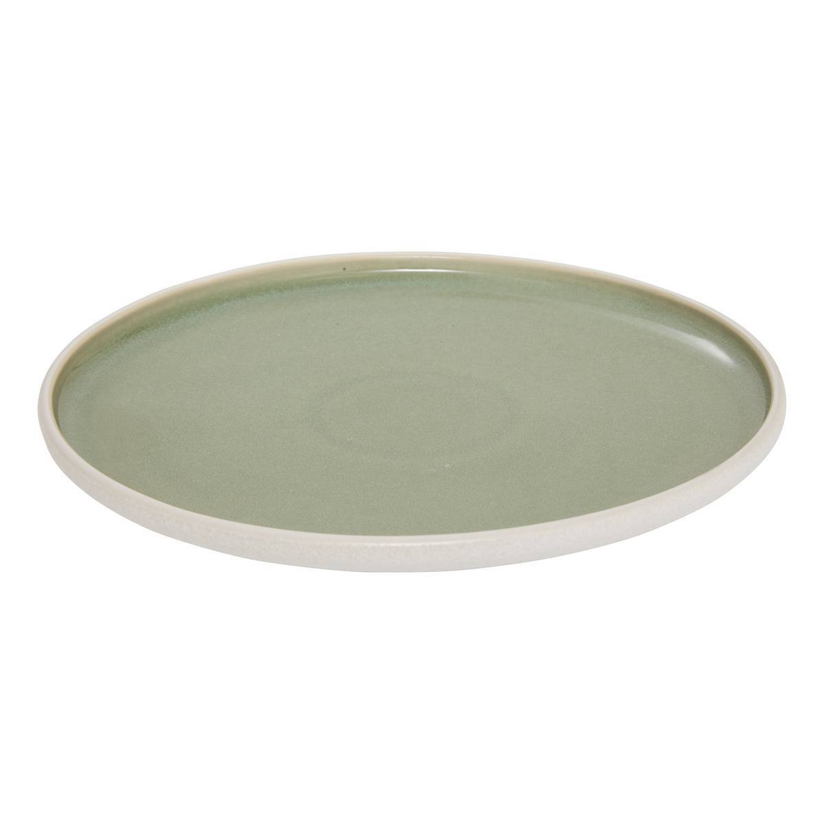 Atmosphera - Lot de 4 assiettes plates Chiara vert - Atmosphera Créateur d'intérieur - Image 2