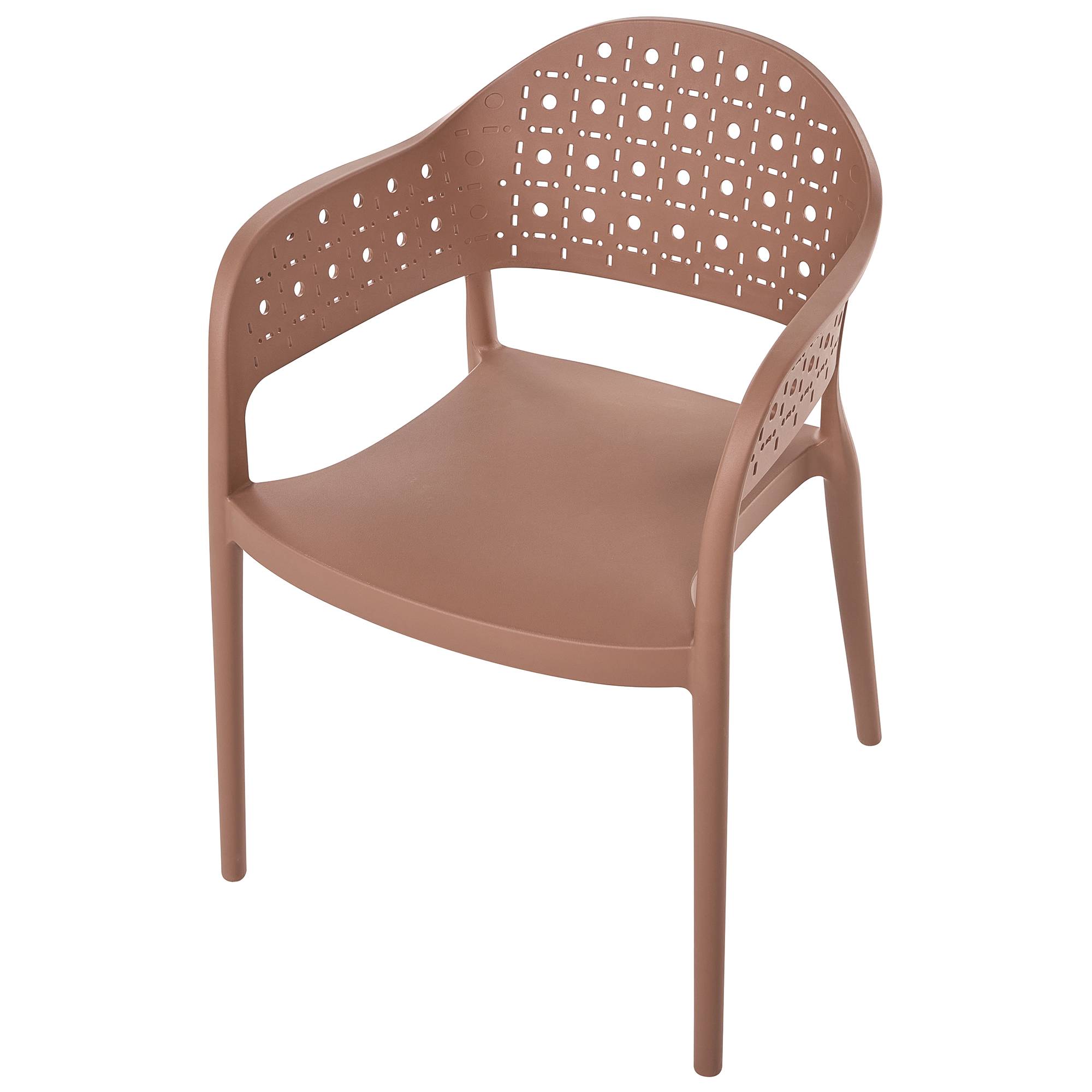 Chaise de salle à manger Polypropylène Marron NARINO - Beliani - Image 7