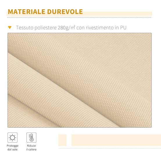 Store vertical extérieur aluminium balcon réduction chaleur 300x250cm beige - ComfortXL Outdoor Living - Image 9