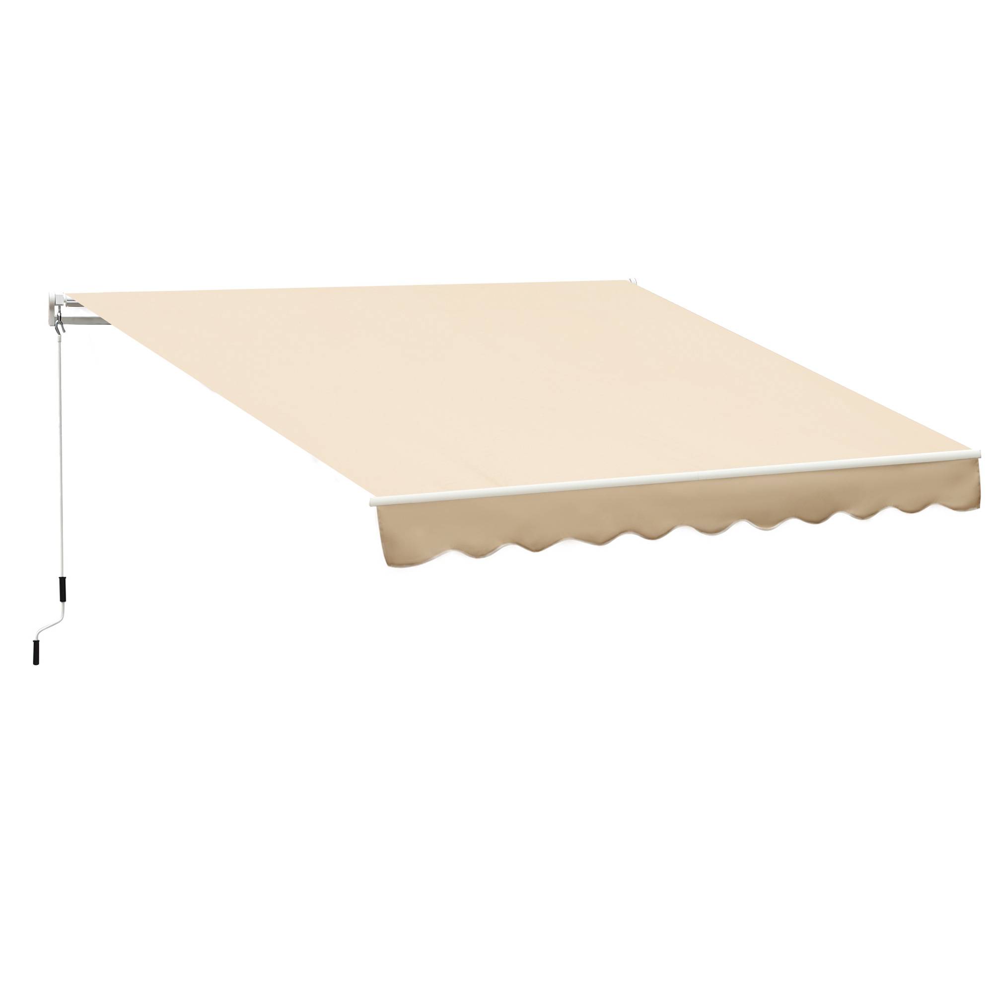 Store vertical extérieur aluminium balcon réduction chaleur 300x250cm beige - ComfortXL Outdoor Living - Image 1