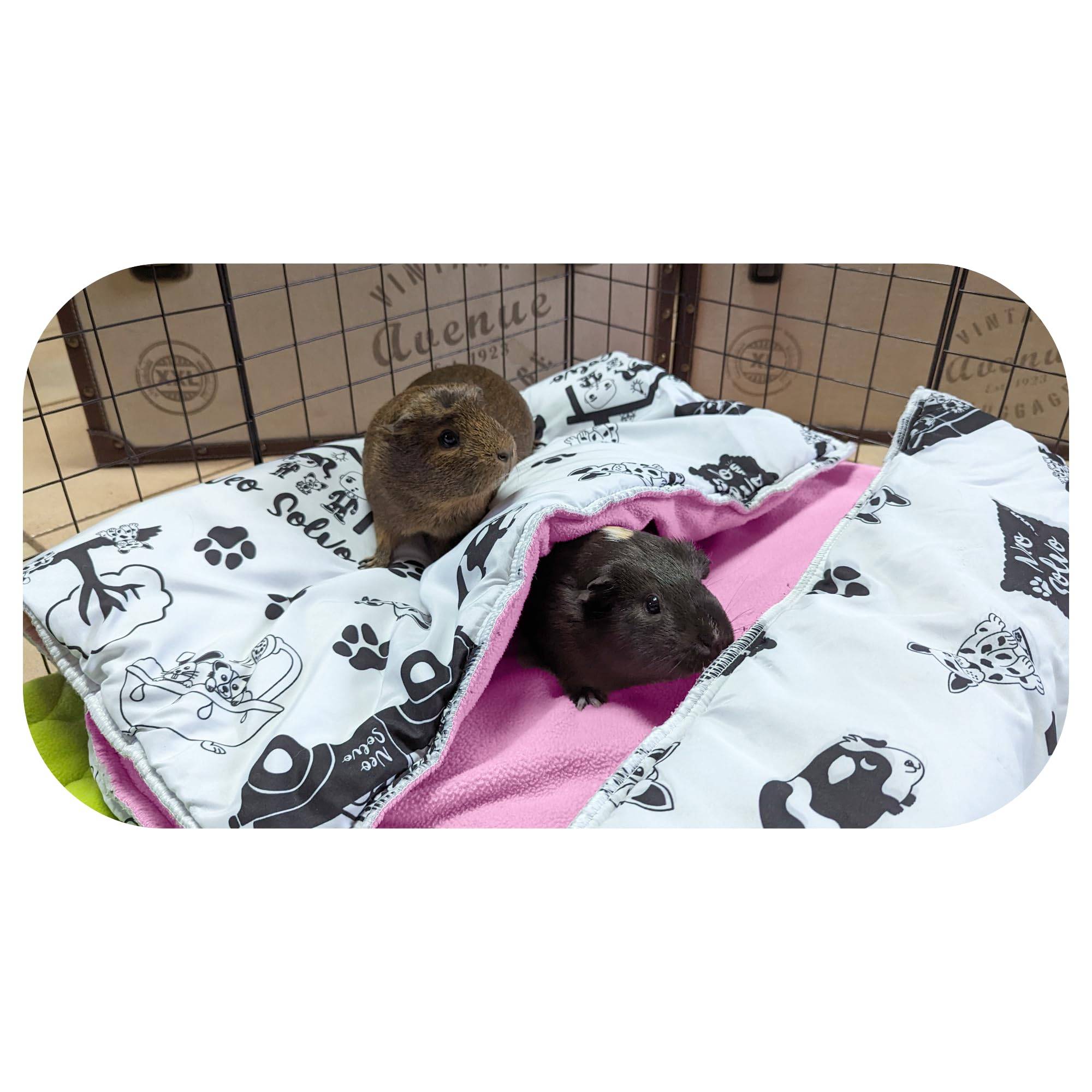 Lot de 2 - Tapis pour Cochon d'inde et Lapin en Polaire 70 x 35 cm  - Polaire Absorbant, Lavable en Machine, Economique - Neo Solvo - Image 2