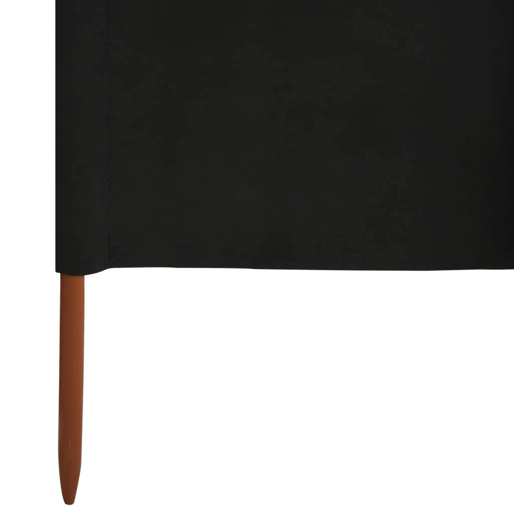 Helloshop26 - Brises-vue paravent 9 panneau x tissu 1200 x 120 cm noir - Image 5