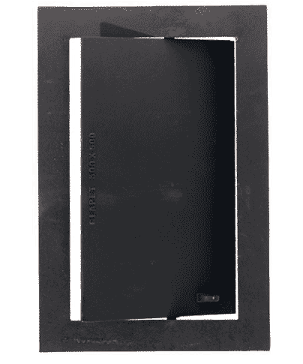 Clapet de cheminée en fonte pour boisseau 300 x 500 mm avec tige et poignée, Dommartin - Image 1