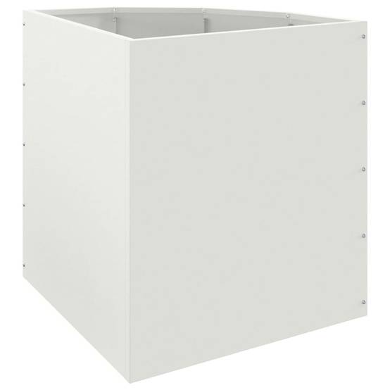 Vidaxl - Jardinière d'Angle Blanc 45 x 45 x 50 cm Acier vidaXL 883669 - Image 8