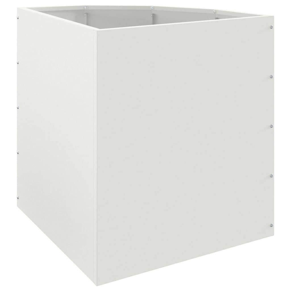 Vidaxl - Jardinière d'Angle Blanc 45 x 45 x 50 cm Acier vidaXL 883669 - Image 8