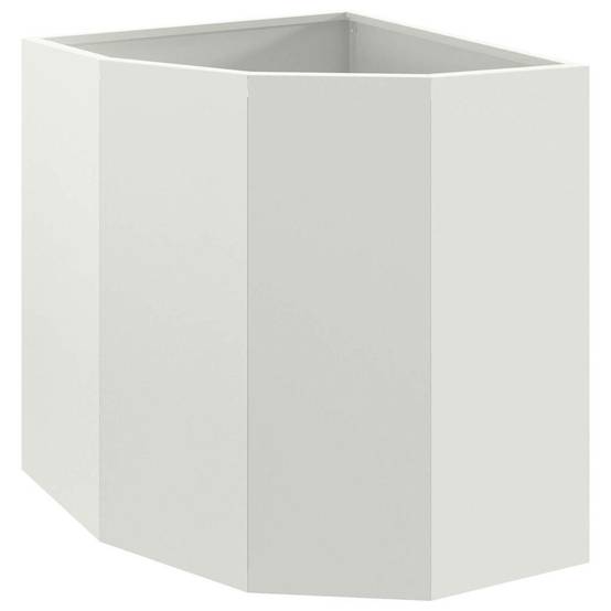 Vidaxl - Jardinière d'Angle Blanc 45 x 45 x 50 cm Acier vidaXL 883669 - Image 2
