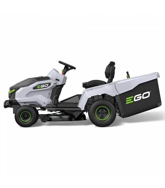 Tondeuse tracteur à batterie EGO, Coupe 98 cm, Bac grande capacité, 4 batteries 10Ah et chargeur 1600W - TR3801E-B - Image 1